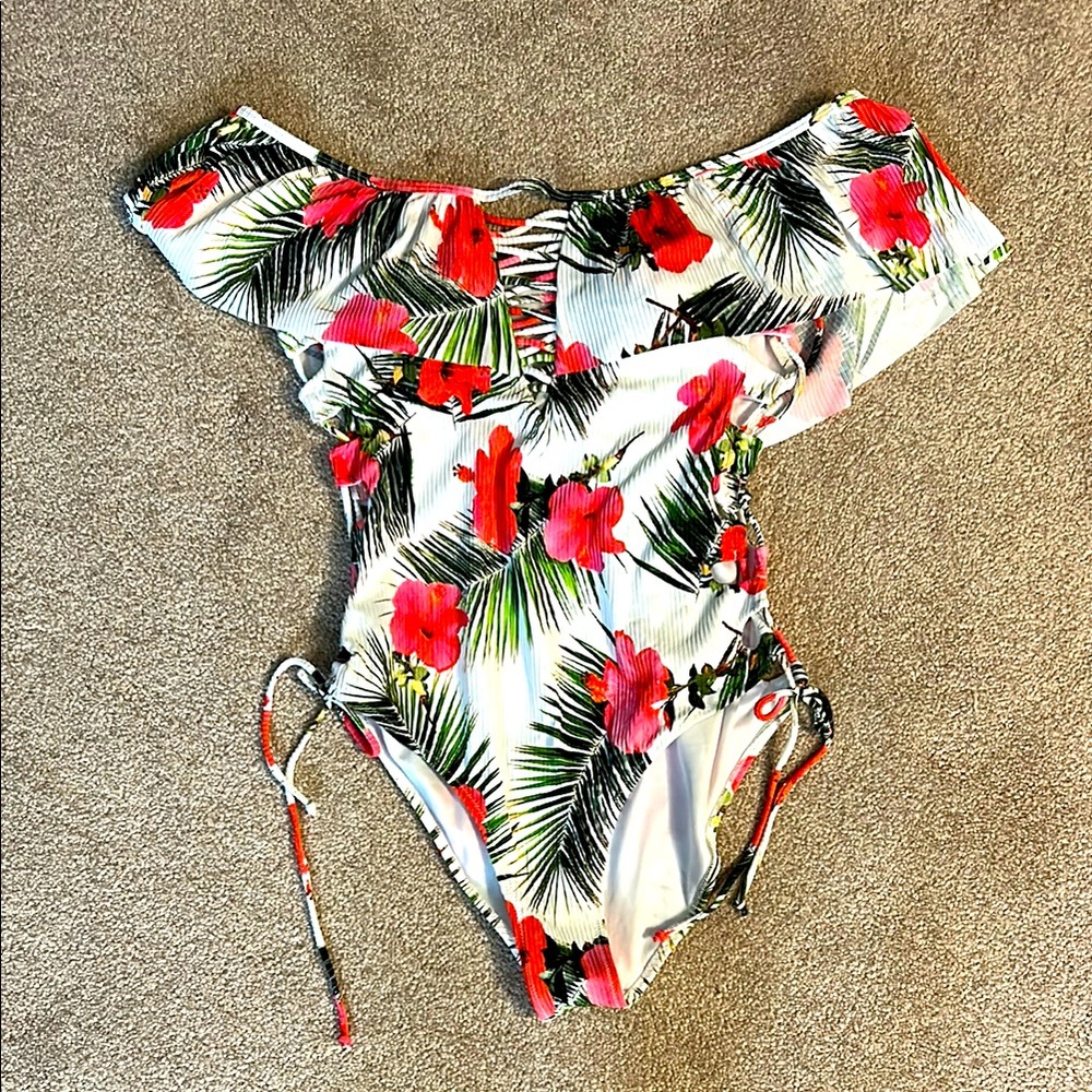 TiniBikini Tropical Print Swimsuit size XL